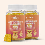 Sonnenkraft Gummibärchen von yuicy - mit Vitamin D3 + K2. 2-Monatsdose