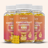 Sonnenkraft Gummibärchen von yuicy - mit Vitamin D3 + K2. 3-Monatsdose